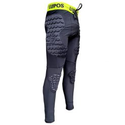 Legginsy kompresyjne bramkarskie Lupos padded - L. Czarne legginsy damskie LUPOS, l, z aplikacjami, z elastanu. Za 166.73 zł.