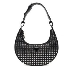 Torebka Guess. Czarne torebki klasyczne damskie Guess, bez dodatków. Za 349.99 zł.