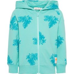 Bluza "Dectus" w kolorze turkusowym. Niebieskie bluzy niemowlęce name it boys, z aplikacjami, z bawełny, z kapturem, z kapturem. W wyprzedaży za 65.95 zł.