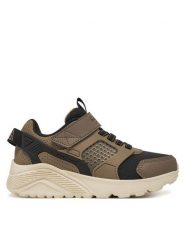 Skechers Sneakersy Uno Lite-Gridstill 405715L/BRBK Brązowy. Brązowe buty sportowe chłopięce Skechers, z materiału, bez zapięcia. Za 179.99 zł.