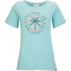 Koszulka damska Killtec GIGA GS 111 WMN TSHRT. Niebieskie koszulki sportowe damskie Killtec, bez wzorów, bez ramiączek. W wyprzedaży za 60.00 zł.