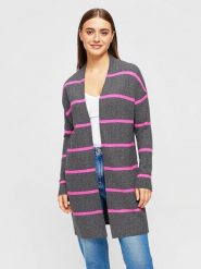 Miss goodlife Kardigan w kolorze szaro-różowym rozmiar: M. Różowe kardigany damskie miss goodlife, m, bez wzorów, z wełny. Za 113.36 zł.