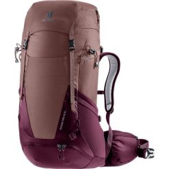 Plecak turystyczny damski Deuter Futura Pro 38 SL - ashrose/cassis. Czerwone plecaki Deuter, bez wzorów. Za 849.99 zł.