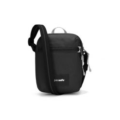 Saszetka Pacsafe Go Micro Crossbody - jet black. Czarne nerki i saszetki damskie Pacsafe, bez wzorów. Za 218.99 zł.