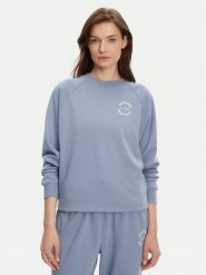 Tommy Hilfiger Bluza UW0UW05792 Niebieski Regular Fit. Niebieskie bluzy damskie Tommy Hilfiger, l, bez wzorów, z bawełny, bez kaptura. Za 179.99 zł.