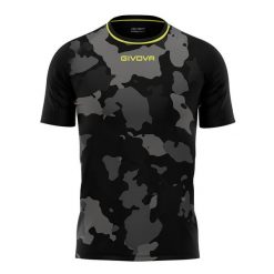 Givova Army Interlock koszulka S, szaro-zielona. Brązowe bluzki damskie Givova, s, bez wzorów, sportowe, bez kołnierzyka, bez ramiączek. Za 179.99 zł.
