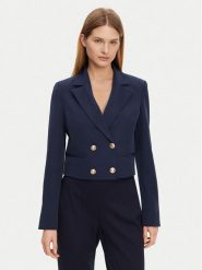 Guess Marynarka W5GN67 WH9Y2 Granatowy Regular Fit. Niebieskie marynarki i żakiety damskie Guess, m, z aplikacjami, z syntetyku. Za 329.99 zł.