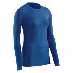 Koszulka sportowa z długim rękawem CEP Cold Weather Base damska. Niebieskie koszulki sportowe damskie CEP, m, bez wzorów, bez ramiączek, do biegania. Za 209.00 zł.