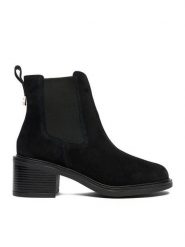Lasocki Sztyblety CEO-WI23-T-735-02 Czarny. Czarne botki damskie Lasocki, ze skóry, bez obcasa, na słupku, bez zapięcia. Za 279.99 zł.