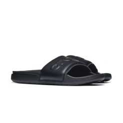 Damskie klapki Crocs Crocs All Day Slide W 211430-001. Czarne klapki damskie Crocs, bez wzorów, z materiału, z okrągłym noskiem, bez obcasa, bez zapięcia. Za 139.00 zł.