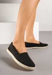 Czarne Espadryle Vices na Podeszwie Zdobionej Plecionką Sesoriela. Czarne espadryle damskie Renee, na lato, z jeansu, bez zapięcia, tenisowe. Za 54.99 zł.