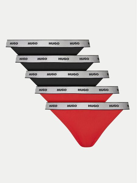 HUGO Komplet stringów Fivepack 50527208 Kolorowy. Komplety bielizny Hugo, bez wzorów, z bawełny. Za 209.99 zł.