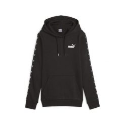 Bluza sportowa damska Puma Ess Tape. Czarne bluzy damskie Puma, m, bez wzorów, z kapturem. Za 334.00 zł.