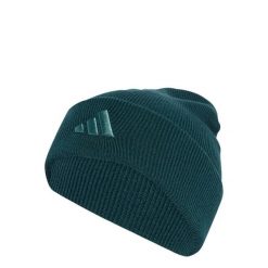 Czapka New Logo Beanie Cuff. Niebieskie czapki damskie Adidas, bez wzorów. W wyprzedaży za 70.85 zł.