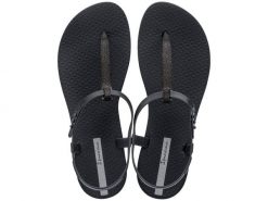Japonki basenowe damskie Ipanema Class Classy. Szare klapki damskie Ipanema, z aplikacjami, z materiału, bez obcasa, bez zapięcia. Za 97.44 zł.