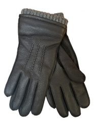 Kaiser Naturfellprodukte Skórzane rękawiczki w kolorze czarnym rozmiar: 7,5. Czarne rękawiczki damskie Kaiser Naturfellprodukte, bez wzorów, z materiału. Za 192.33 zł.