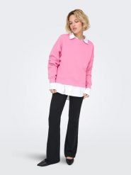 ONLY Bluza w kolorze jasnoróżowym rozmiar: L. Różowe bluzy damskie Only, l, bez wzorów, z bawełny, bez kaptura. Za 60.99 zł.