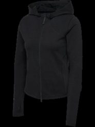 Hummel damska bluza hmlFOUNDATION z zamkiem dopasowana – BLACK. Czarne bluzy damskie Hummel, xl, bez wzorów, z bawełny, bez kaptura. Za 205.97 zł.