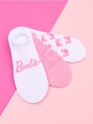 Skarpetki stopki 3 pack Barbie - wielobarwny. Skarpetki damskie Sinsay, bez wzorów. Za 12.99 zł.