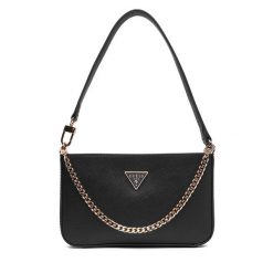 Torebka Guess. Czarne torebki klasyczne damskie Guess, bez dodatków. Za 349.99 zł.
