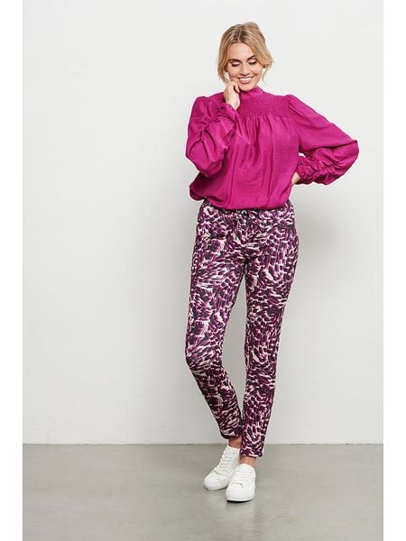 &Co Woman Bluzka "Missy" w kolorze różowym rozmiar: XS. Różowe bluzki damskie &Co Woman, xs, bez wzorów, bez kołnierzyka, bez ramiączek. Za 88.43 zł.