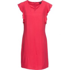 Sukienka z falbanami bonprix czerwony. Czerwone sukienki damskie bonprix. Za 129.99 zł.