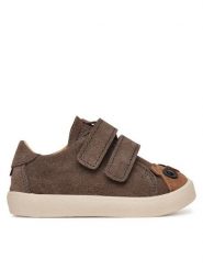 Mrugała Sneakersy 3180/5-83 Brązowy. Brązowe buty sportowe chłopięce Mrugała, ze skóry, bez zapięcia. Za 229.99 zł.