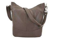 Listonoszka skórzana BARBERINI'S c. beżowa 508-9. Brązowe shopper bag Barberinis, bez wzorów, ze skóry, przez ramię, duże, bez dodatków. Za 219.99 zł.