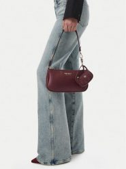 Nine West Torebka CEO-VELVET CHARM-LA374-4788 Bordowy. Czerwone torebki klasyczne damskie Nine West, ze skóry, bez dodatków. Za 169.99 zł.