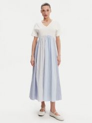 Weekend Max Mara Sukienka codzienna Brozno 2515621082 Biały Relaxed Fit. Białe sukienki damskie Weekend Max Mara, bez wzorów, z bawełny, bez ramiączek. Za 1,209.00 zł.