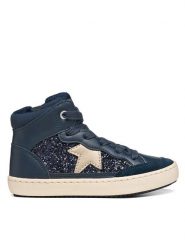 Geox Sneakersy J Kalispera Girl J664GB 0BCEW C4252 S Granatowy. Niebieskie trampki dziewczęce Geox, bez wzorów, ze skóry, bez zapięcia. Za 319.99 zł.