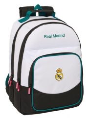 Podwójna szkolna torba Real Madrid 2026-27. Białe torby sportowe REAL MADRID, bez wzorów, z materiału, duże. Za 232.00 zł.