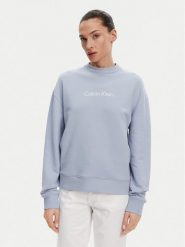 Calvin Klein Bluza Hero Logo K20K205450 Błękitny Regular Fit. Niebieskie bluzy damskie Calvin Klein, xs, bez wzorów, z bawełny, bez kaptura. Za 239.99 zł.