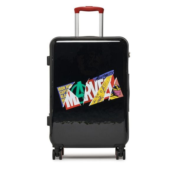Walizka średnia Marvel. Czarne walizki Marvel, bez wzorów, średnie. Za 259.99 zł.