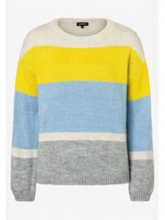 More & More Sweter w kolorze błękitno-szaro-żółtym rozmiar: 40. Niebieskie swetry klasyczne damskie More & More, bez kołnierzyka. Za 153.71 zł.