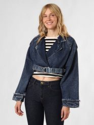 Noisy May kurtka dżinsowa - NMTalla Kobiety Bawełna niebieski, L. Niebieskie kurtki damskie Noisy may, l, bez wzorów, z bawełny, bez kaptura. Za 229.95 zł.