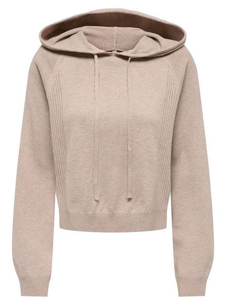 ONLY Bluza w kolorze beżowym rozmiar: S. Brązowe bluzy damskie Only, s, bez wzorów, z kapturem. Za 139.95 zł.