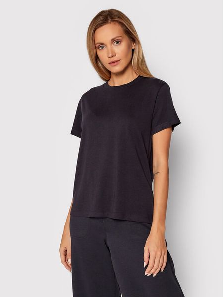 Marc O'Polo T-Shirt B01 2100 51117 Granatowy Regular Fit. Niebieskie t-shirty damskie Marc O'Polo, m, bez wzorów, z bawełny, bez kołnierzyka. Za 89.99 zł.