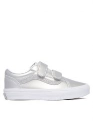 Vans Tenisówki Old Skool V VN000CYA7VF1 Srebrny. Szare buty sportowe dziewczęce Vans, bez wzorów, ze skóry, bez zapięcia. Za 239.99 zł.