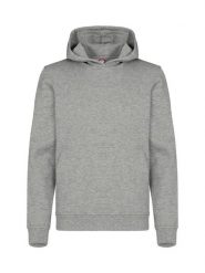 Clique Miami Hoody Junior – bluza z kapturem z bawełny i poliestru z recyklingu. Szare bluzy damskie CLIQUE, bez wzorów, z bawełny, z kapturem. Za 153.95 zł.