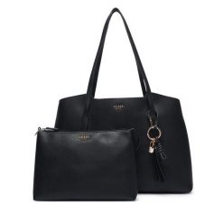 Torebka Guess. Czarne shopper bag Guess, bez dodatków. Za 634.99 zł.