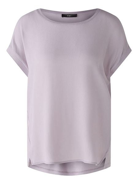 Oui Koszulka w kolorze fioletowym rozmiar: 36. Różowe koszulki damskie Oui, bez wzorów, z wiskozy, bez kołnierzyka, bez ramiączek. Za 82.99 zł.