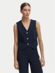 Rinascimento Kamizelka garniturowa CFC0128644003 Granatowy Regular Fit. Niebieskie kamizelki damskie Rinascimento, l, bez wzorów, z syntetyku, bez kaptura. Za 399.99 zł.
