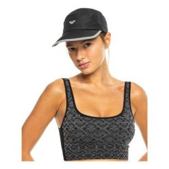 Czapka Trucker dla Kobiety SOFIA Czarny. Brązowe czapki z daszkiem damskie Roxy, bez wzorów, z materiału. Za 109.99 zł.
