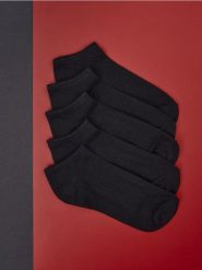 Skarpetki 5 pack - czarny. Czarne skarpetki damskie Sinsay, bez wzorów. Za 9.99 zł.