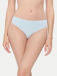 Hunkemöller Stringi Dianne 302143 Błękitny. Niebieskie stringi Hunkemöller, bez wzorów, z syntetyku. Za 39.99 zł.