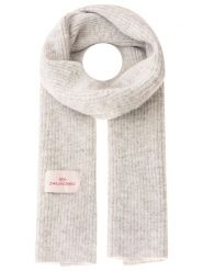 Zwillingsherz Szal w kolorze jasnoszarym z dodatkiem wełny - 200 x 30 cm rozmiar: onesize. Szare szaliki damskie Zwillingsherz, bez wzorów, z materiału. Za 174.84 zł.