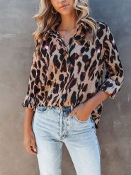 Milan Kiss Bluzka w kolorze jasnobrązowo-czarnym rozmiar: L. Brązowe bluzki damskie Milan Kiss, l, bez wzorów, bez kołnierzyka, bez ramiączek. Za 161.34 zł.