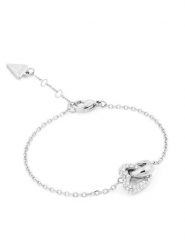 Guess Bransoletka JUBB06 014JW Srebrny. Szare bransoletki damskie Guess, metalowe. Za 231.99 zł.