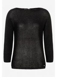 More & More Sweter w kolorze czarnym rozmiar: 40. Czarne swetry klasyczne damskie More & More, ze splotem, bez kołnierzyka. Za 109.52 zł.